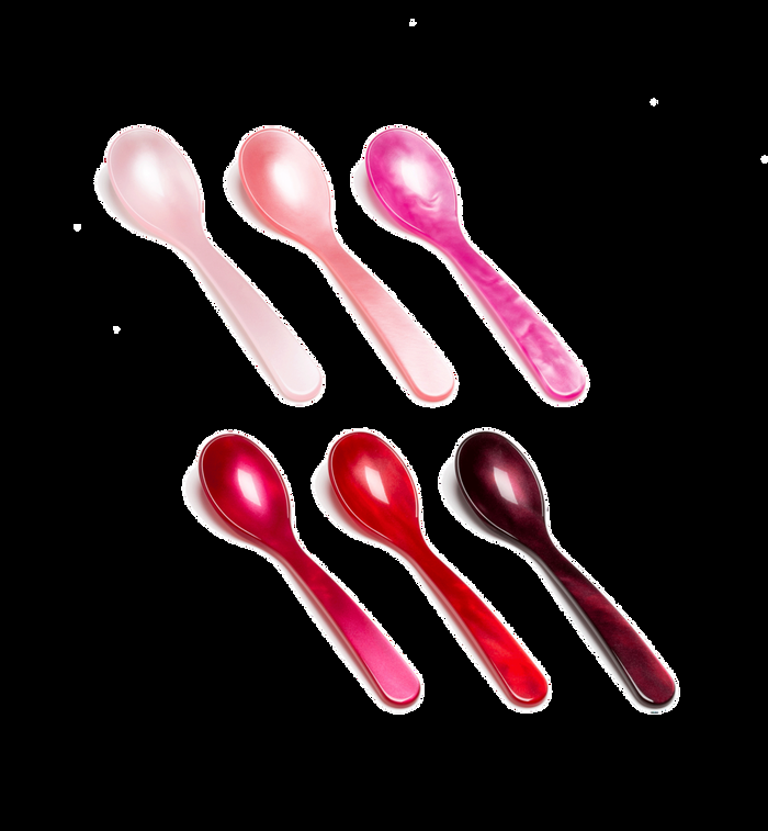 anna nina Pink Acrylic Teaspoon Set