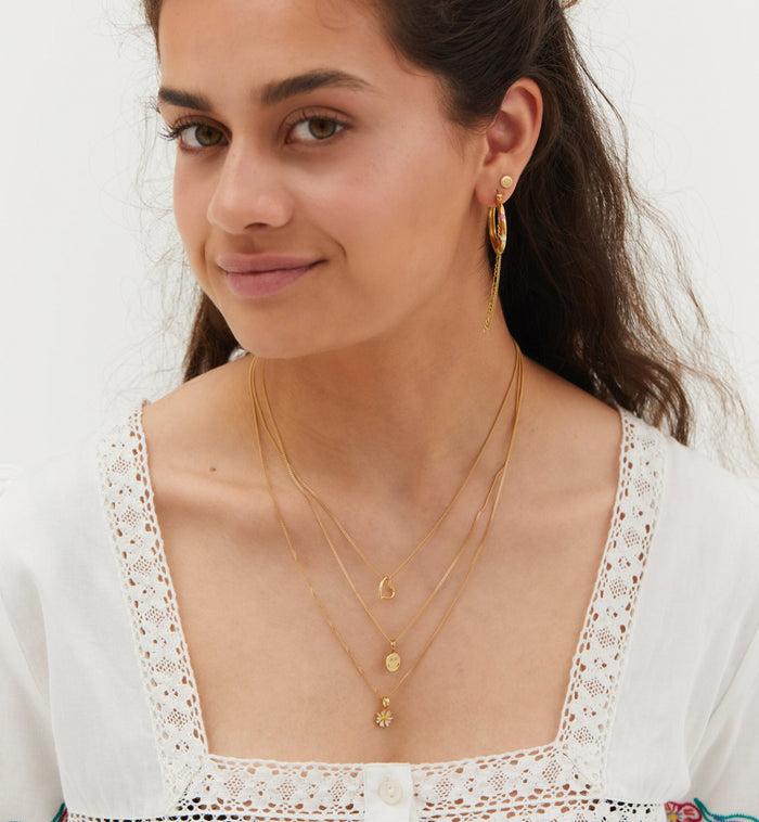 Anna Nina Plain Heart Charm Silver