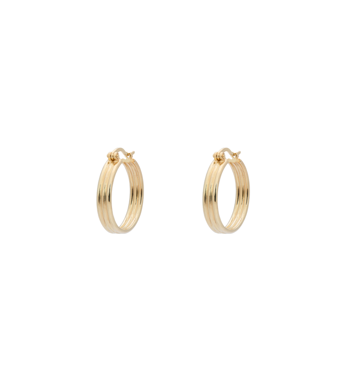Anna Nina Poetic Hoop Earrings Gold Plated
