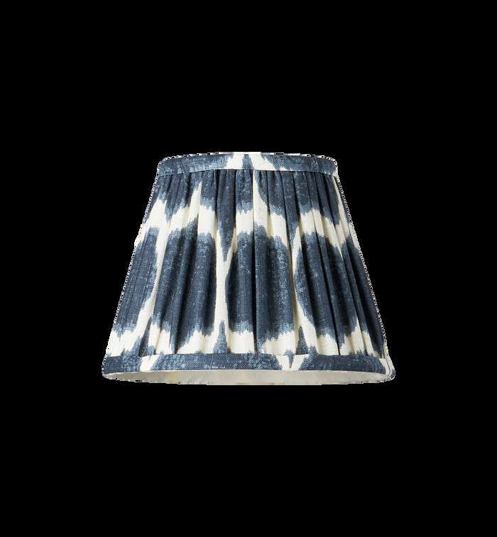 anna nina Pooky Blue Ikat Linen Lampshade