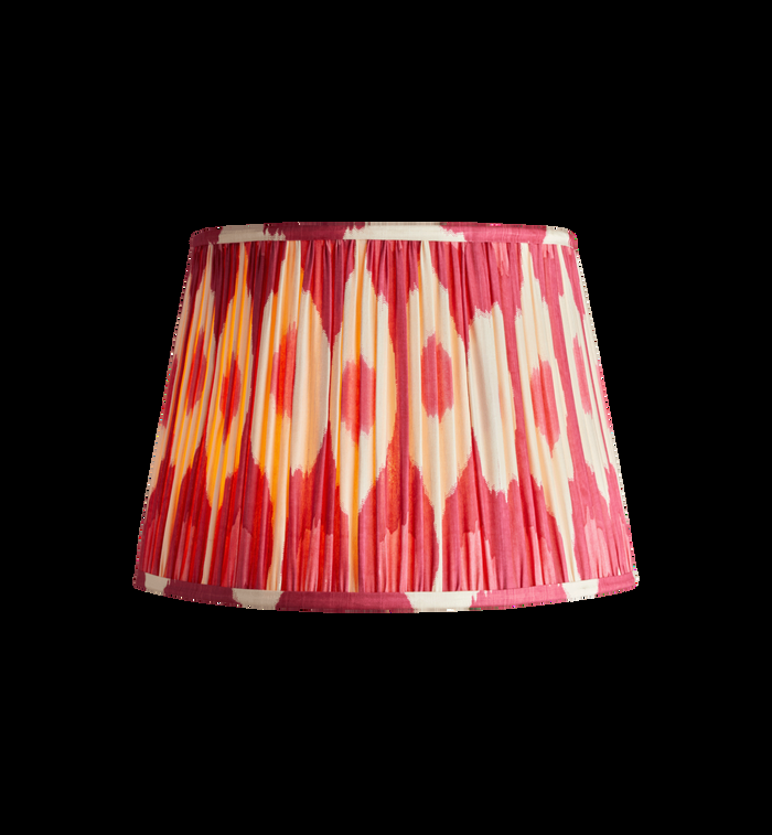 anna nina Pooky Pink Ikat Silk Lampshade
