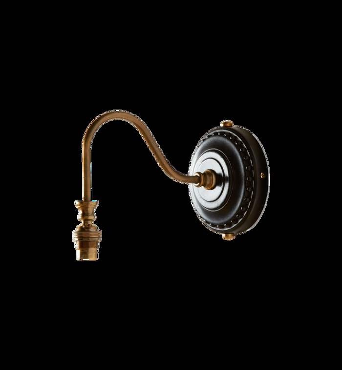 anna nina Pooky Wood And Brass Wall Lamp