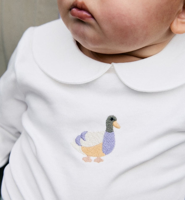 Anna Nina Posh Mallard Bodysuit White