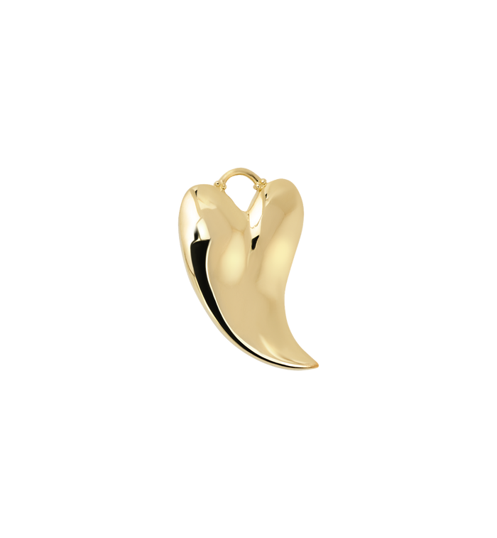 Anna Nina Psychedelic Heart Charm Silver