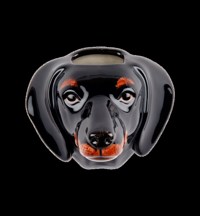 Anna Nina Quail Dachshund Wall Vase