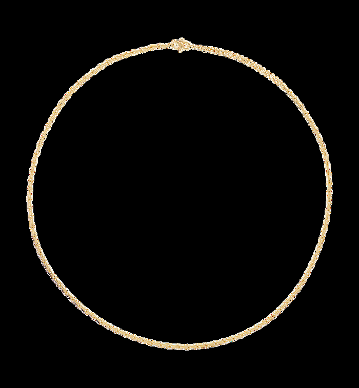 Anna Nina Radiant Plain Necklace Gold Plated