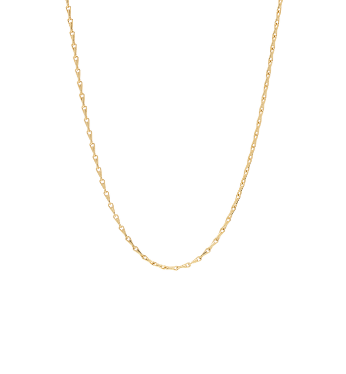 anna nina Radiant Plain Necklace Gold Plated