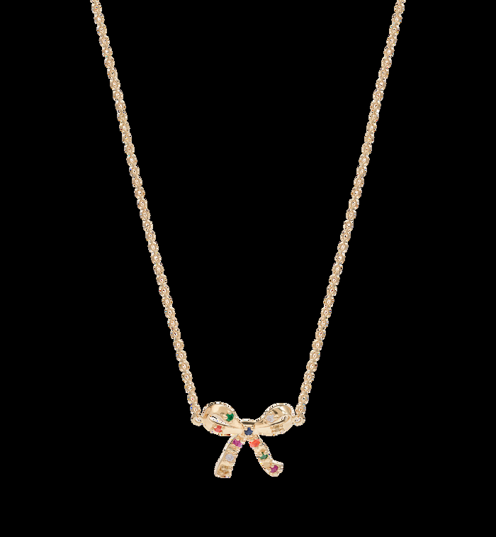 anna nina Rainbow Ribbon Necklace