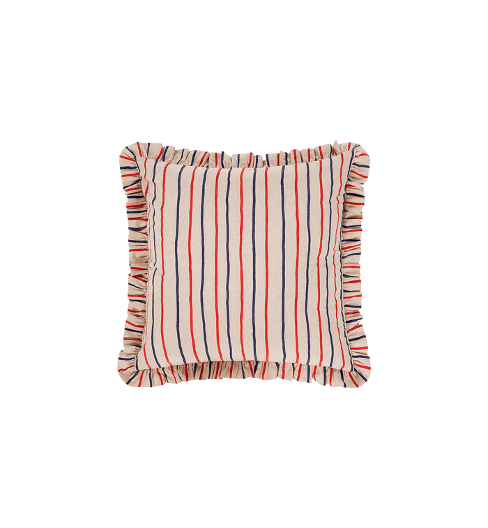anna nina Rayure Frill Cushion