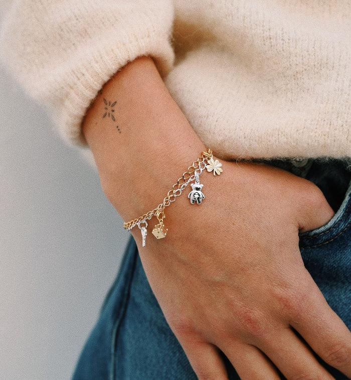 Anna Nina Rombo Plain Bracelet Kids 14K