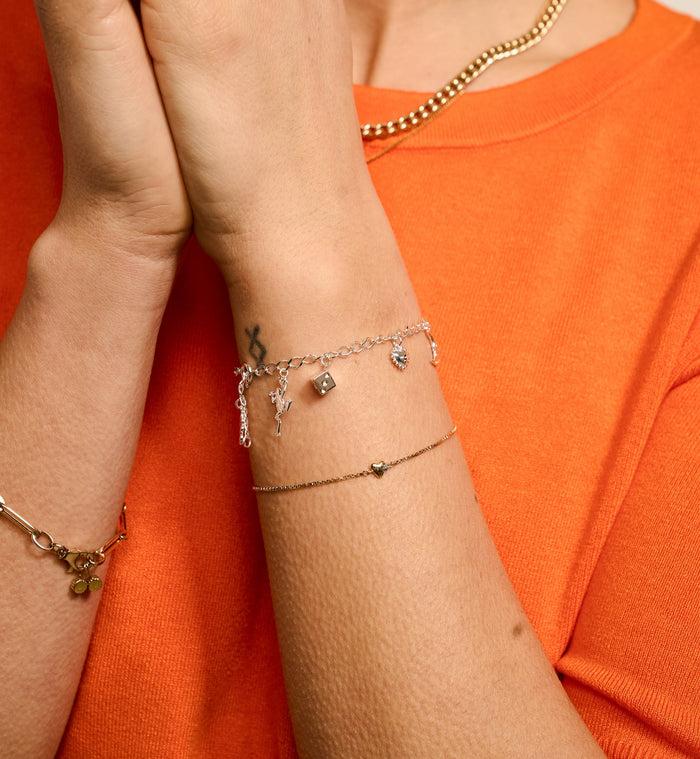 Anna Nina Rombo Plain Bracelet Silver