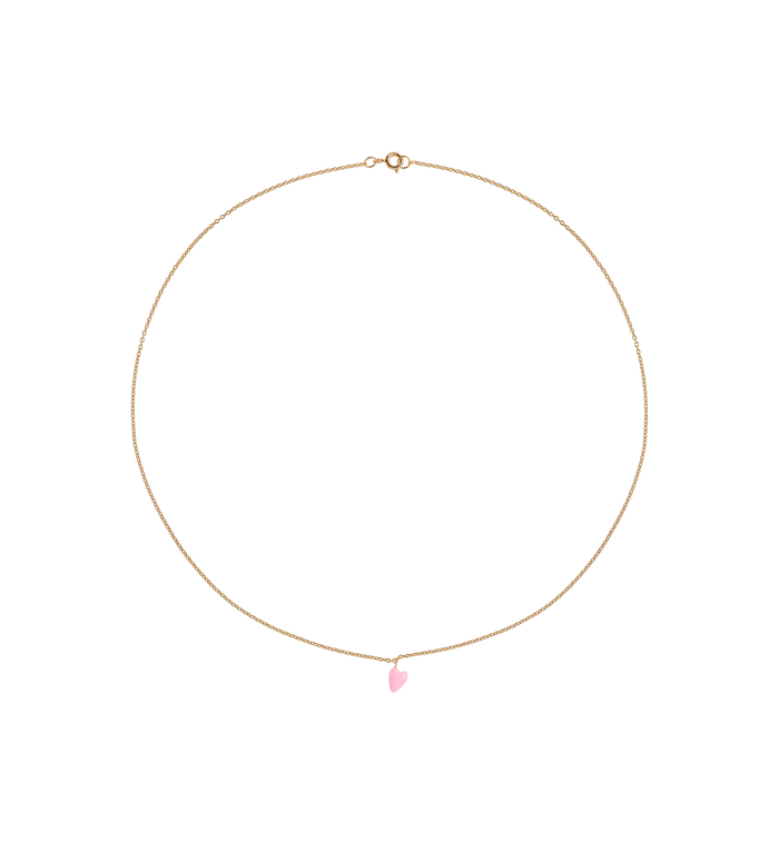 Anna Nina Rose Heart Beat Necklace Silver