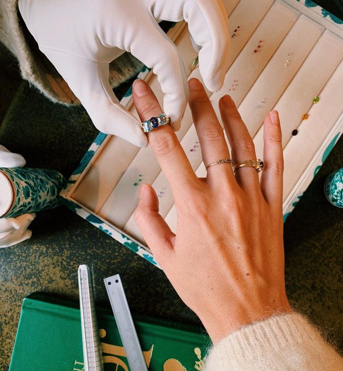 Anna Nina Rose Ring Y/G 14K Yellow Gold