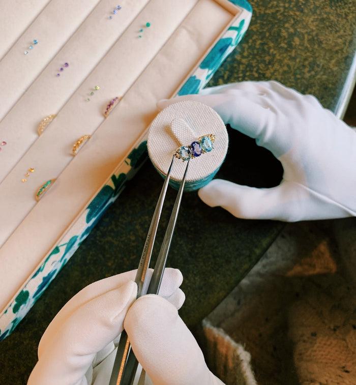 Anna Nina Rose Ring Y/G 14K Yellow Gold