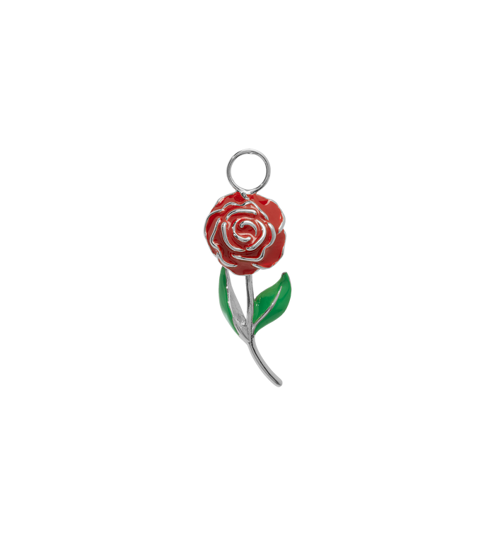 Anna Nina Roses Are Red Charm Silver