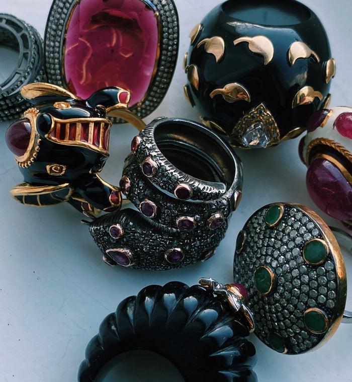 Anna Nina Royal Elephant Ring Gold Plated