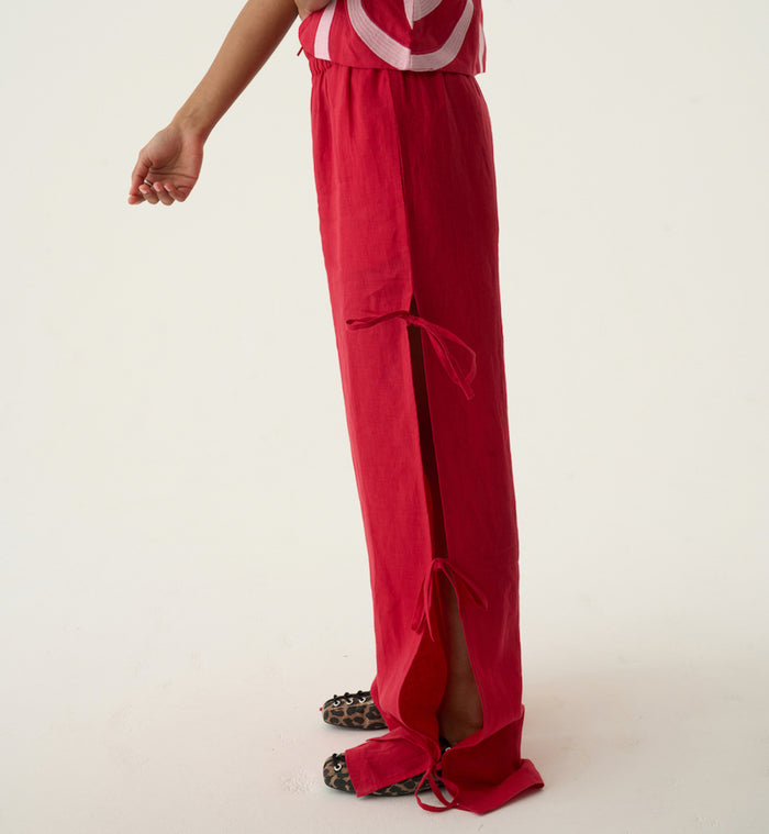 Anna Nina Ruby Bow Pants Red