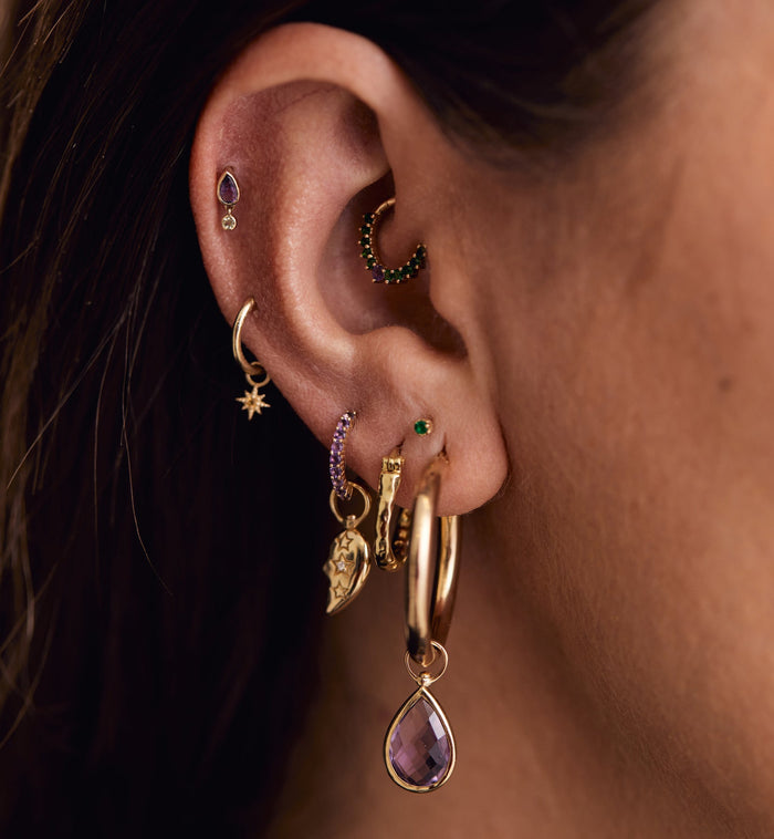 Anna Nina Run To The Sun Piercing Charm 14K