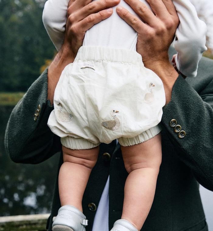 Anna Nina Shimmer Swan Bloomers White