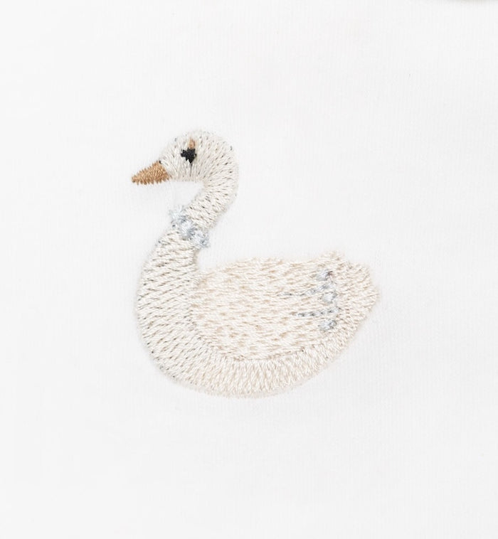 Anna Nina Shimmer Swan Bodysuit White