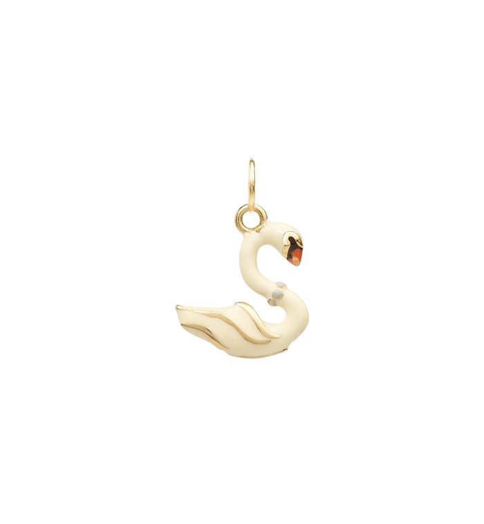 anna nina Shimmer Swan Charm