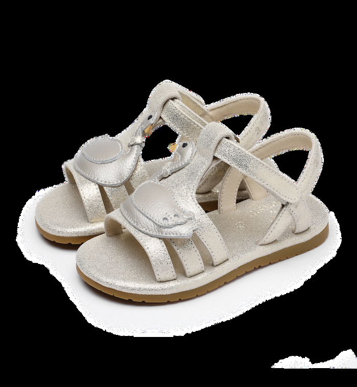 Anna Nina Shimmer Swan Sandals Grey