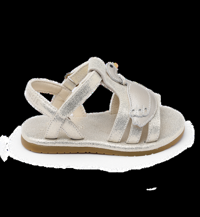 Anna Nina Shimmer Swan Sandals Grey