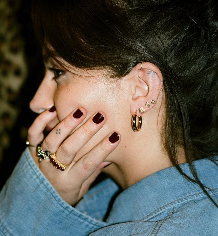 Anna Nina Single Aurora Stud Earring 14K