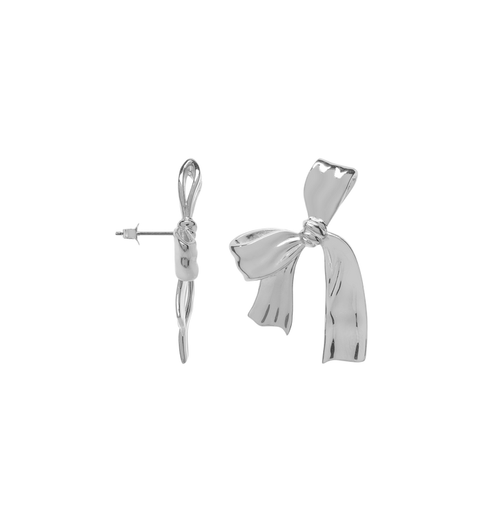 Anna Nina Single Big Bow Stud Gold Plated