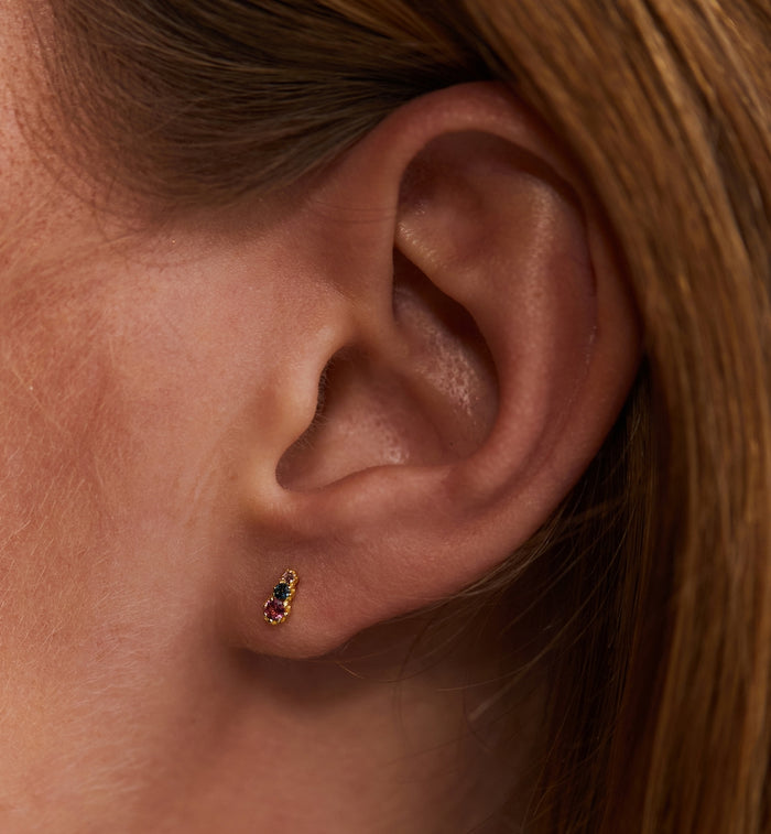 Anna Nina Single Eclectic Anna Stud Earring 14K