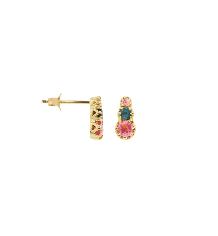 anna nina Single Eclectic Anna Stud Earring 14K