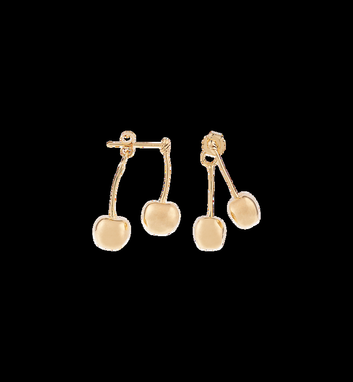 anna nina Single French Cherries Stud 9K