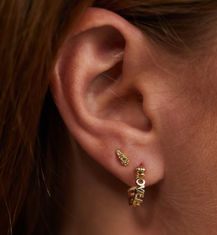 Anna Nina Single Glowing Anna Stud Earring 14K