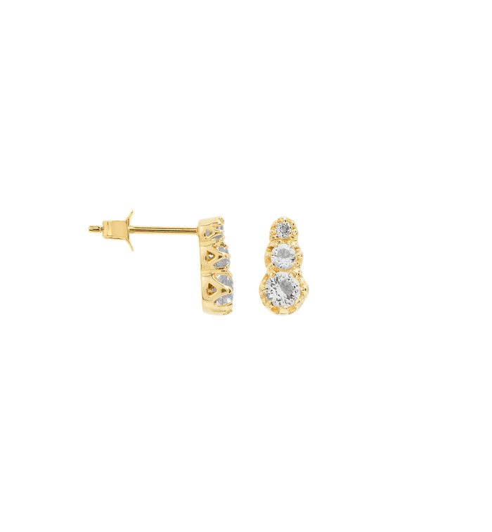 Anna Nina Single Glowing Anna Stud Earring 14K