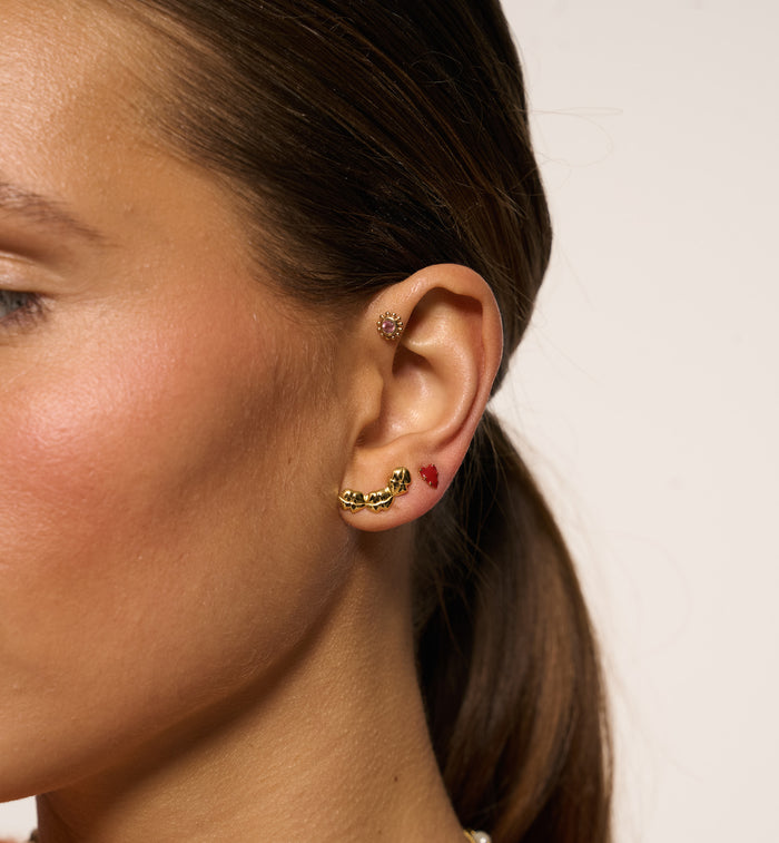 Anna Nina Single Menage à Trois Stud Silver