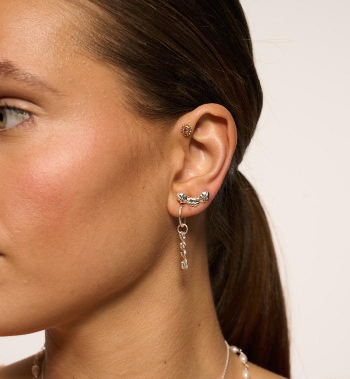 Anna Nina Single Menage à Trois Stud Silver