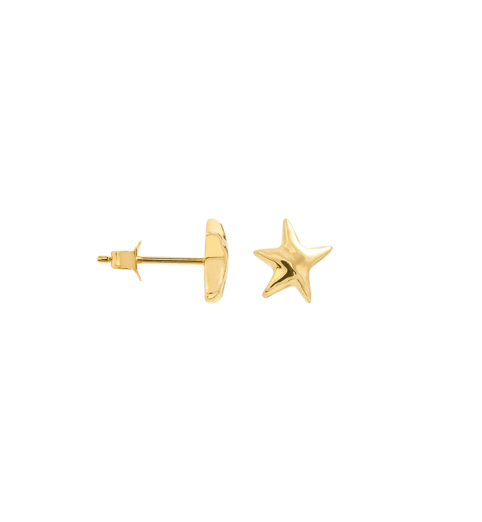 anna nina Single Mesmerising Star Stud Earring 14K