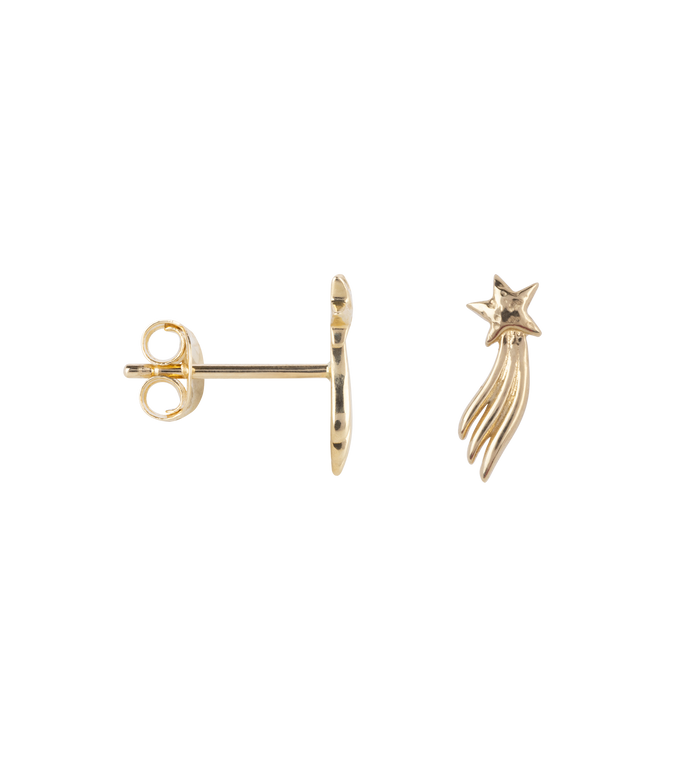 anna nina Single Meteor Stud Earring 14K