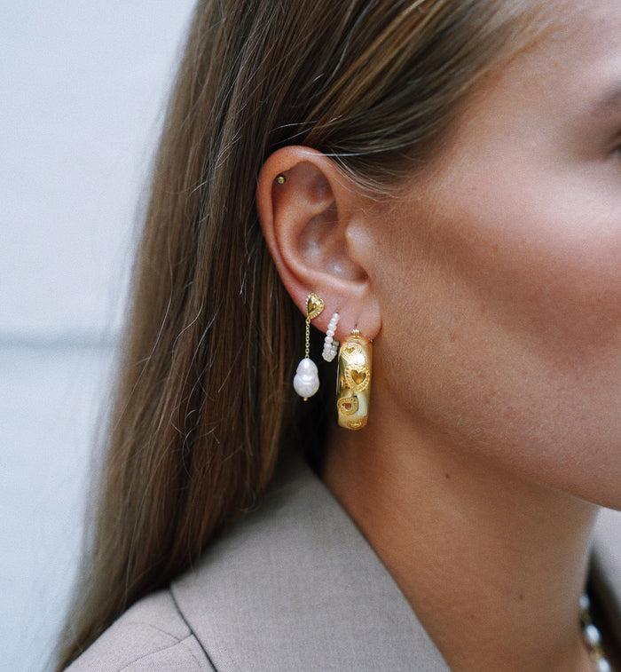 Anna Nina Single My Heart Dropped Stud 14K