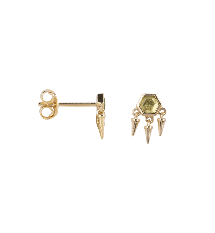 Anna Nina Single Ophelia Stud Earring 14K