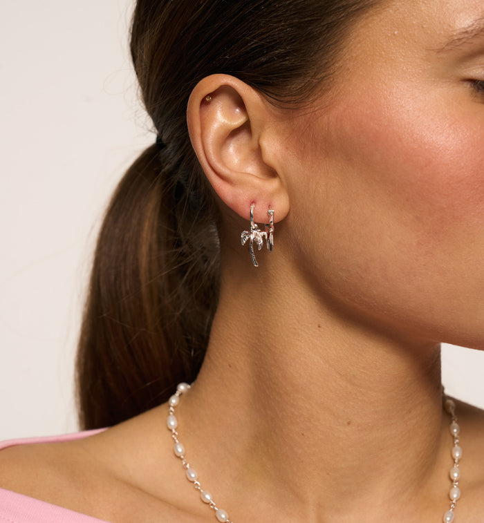 Anna Nina Single Palmier Ring Earring Gold Plated