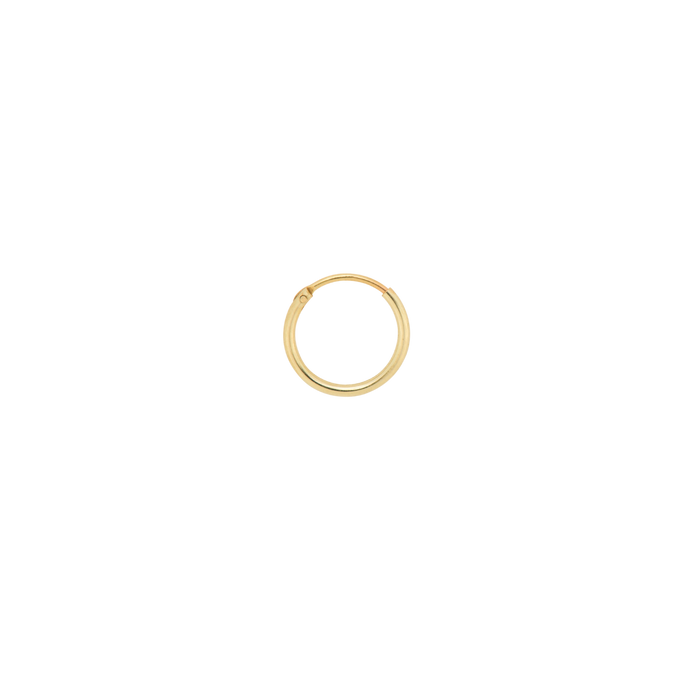 Anna Nina Single Plain Ring Earring Silver