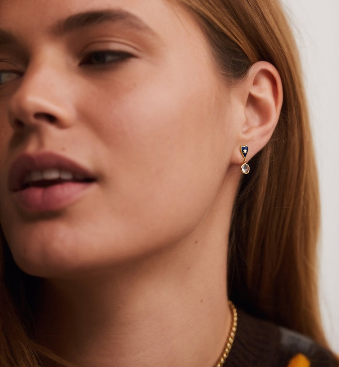 Anna Nina Single Sky Rain Stud Earring 14K