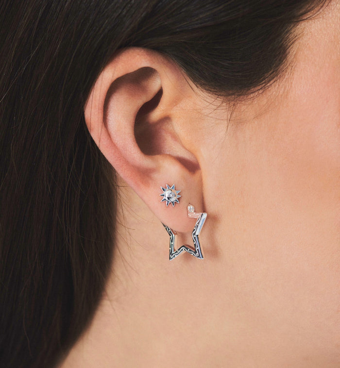 Anna Nina Single Sunny Stud Silver