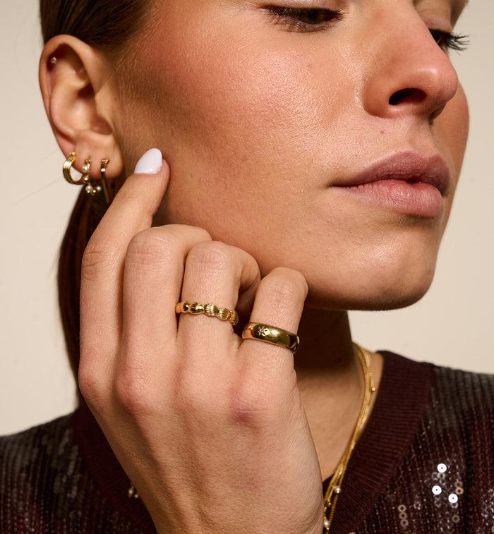 Anna Nina Sky Of Wonder Ring Gold Plated