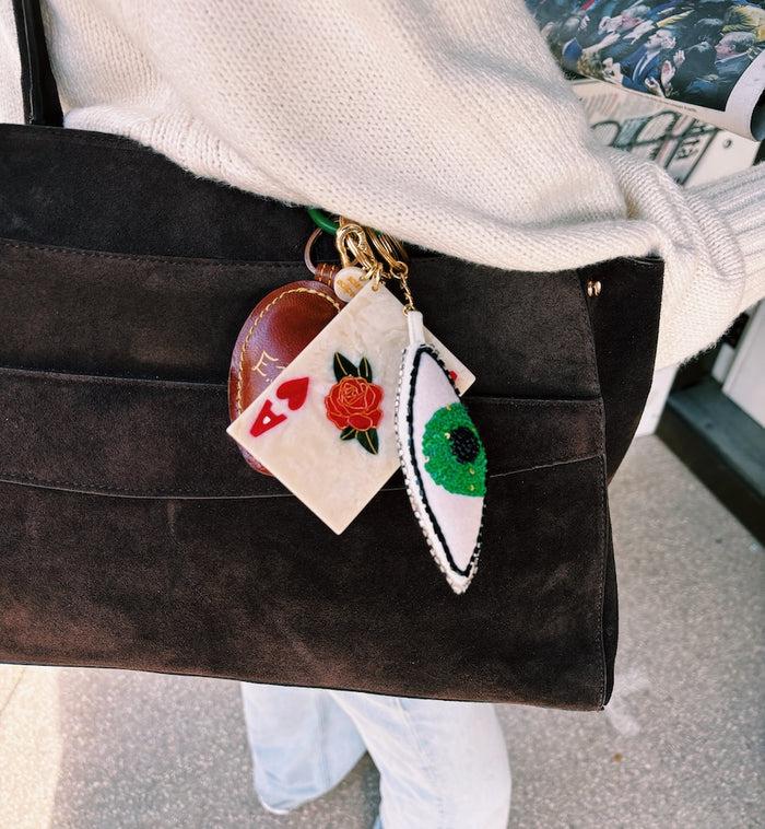 Anna Nina Solar Eclipse Ace Of Hearts Bag Charm