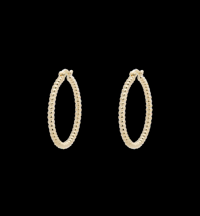 anna nina Solstice Big Hoop Earrings Gold Plated
