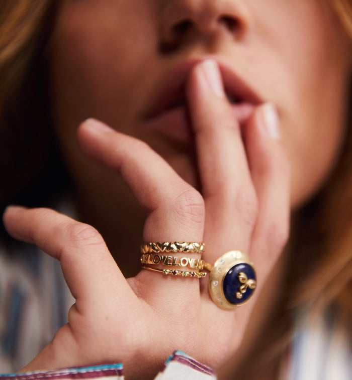 Anna Nina Soulmate Ring 14K Yellow Gold