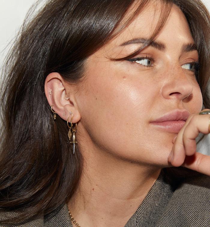 Anna Nina Stardust Piercing Front 14K