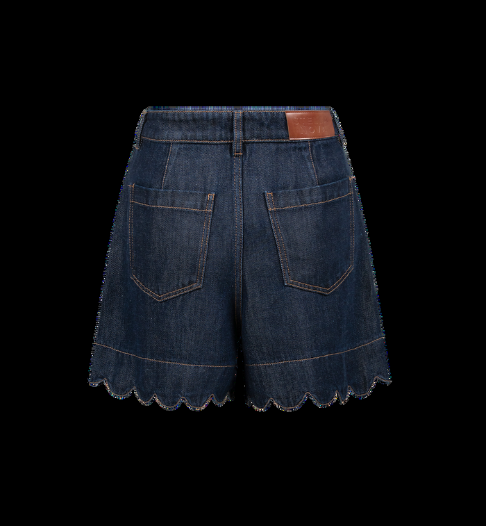 Anna Nina Stella Nova Blue Denim Shorts Black